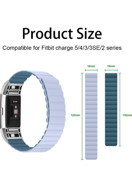 Fit Charge 2 Tavuskuşu Mavisi Için Silikon Manyetik Saat Bandı (Yurt Dışından) fiyatları