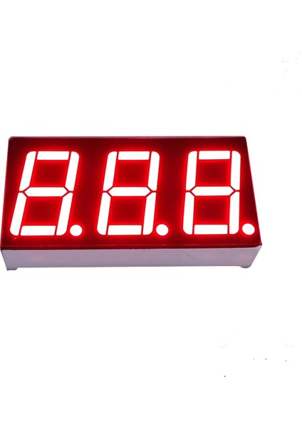 14MM 3’lü Led ekran haneli tüp 7 Segment 0.56 inç Display(Kırmızı )