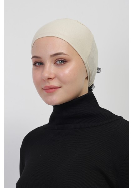 Pratik Dikişsiz Bağlamalı Kaymayan Tesettür Bone