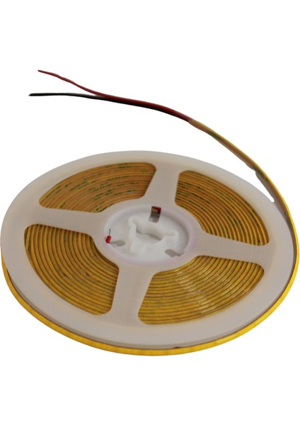 12 Volt 3 mm 400 Ledli İnce Esnek Cob Şerit LED Natural Beyaz IP20 5 Metre