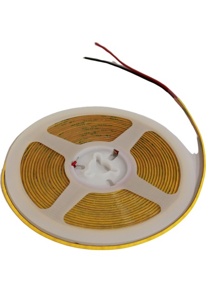 12 Volt 3 mm 400 Ledli İnce Esnek Cob Şerit LED Natural Beyaz IP20 5 Metre modelleri