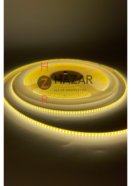 12 Volt 3 mm 400 Ledli İnce Esnek Cob Şerit LED Natural Beyaz IP20 5 Metre indirimleri