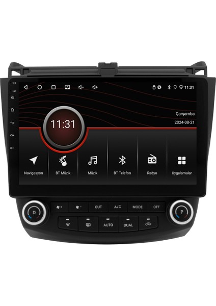 Honda Accord (2003-2008) Android 14 Multimedya Carplay 10 Inch 4 GB Ram / 64 GB Hafıza CRV-4148XR