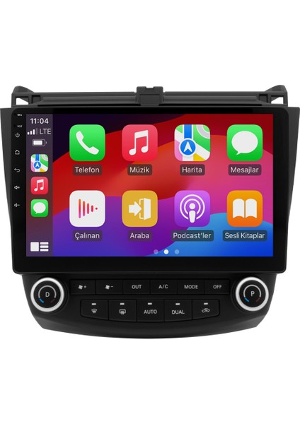 Honda Accord (2003-2008) Android 14 Multimedya Carplay 10 Inch 4 GB Ram / 64 GB Hafıza CRV-4148XR