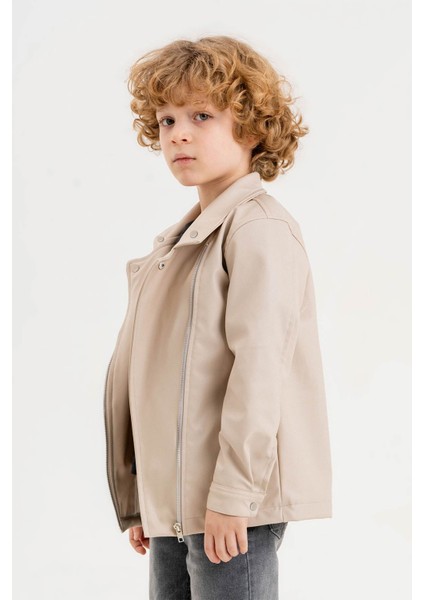 Fermuarlı Erkek Çocuk Deri Ceket fiyatları