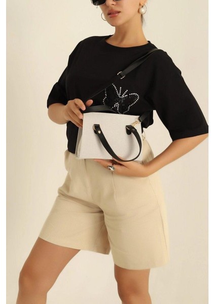 Keten Çapraz Askılı Omuz ve Kol Fermuarlı Çantasi Tarzı Dokuma El Çantası fiyatları