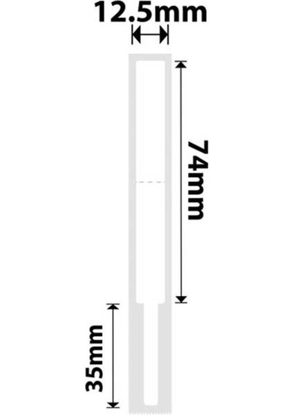 Nıımbot EW12.5-74+35-60WHITE Beyaz Kablolama Termal Etiket