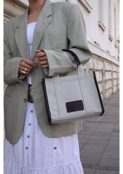 Siyah Renkli Orta Boy Kanvas Omuz Çantası