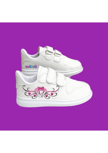 Pembe Kanatlı Baskılı Çocuk Spor Ayakkabı