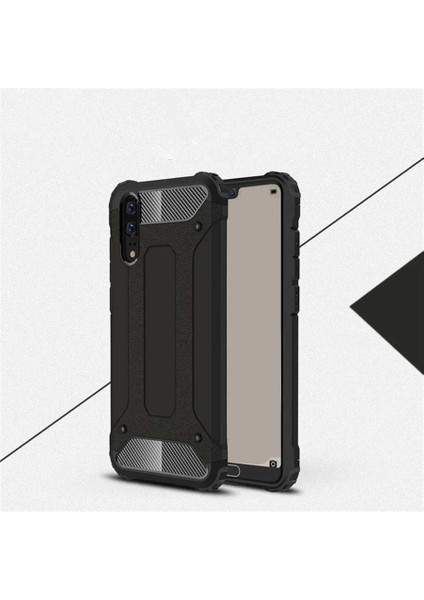 Huawei P20 Kılıf Crash Zırh Silikon Kılıf