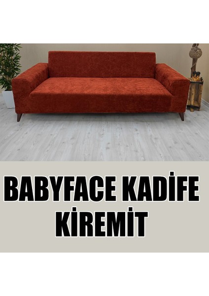 Babyface Kadife Kumaş Üçlü & Çekyat Koltuk Kılıfı