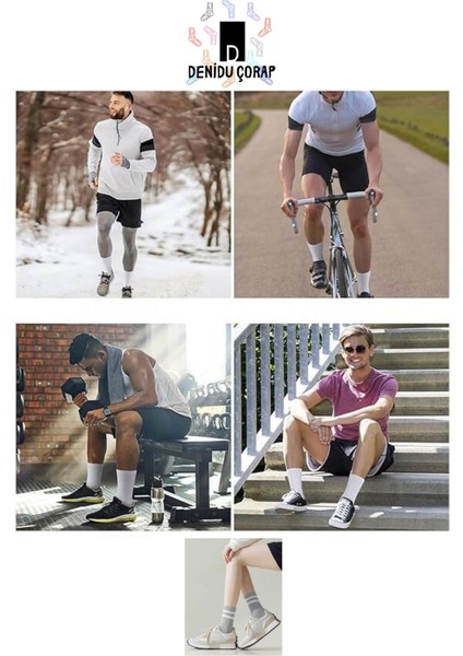 Bambu Unisex Spor Çorap 6 Çift Dikişsiz (Soft Yıkama, Premium)Erkek,kadın fırsatları