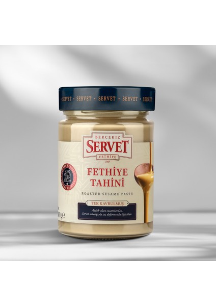 Bercekız Servet Şekerleme Tek Kavrulmuş Taze Fethiye Tahini - 300 gr