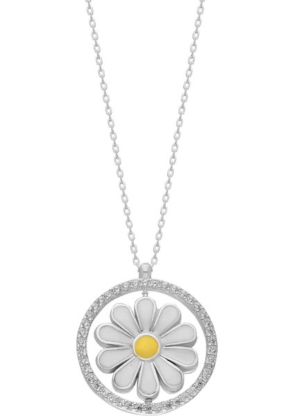 Papatya Kolye 718914 Silver