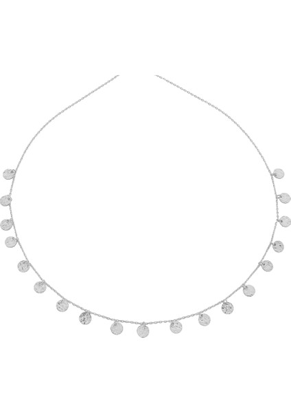 Madeni Sallantılı Kolye 718921 Silver