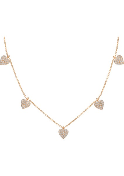 Sallantılı Kalp Kolye 718918 Rose