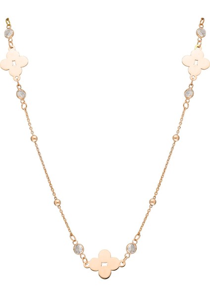 Yonca Zincir Kolye 718947 Gold modelleri