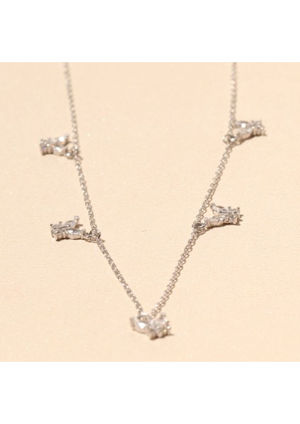 Beş Kelebek Kolye 718937 Silver fiyatları