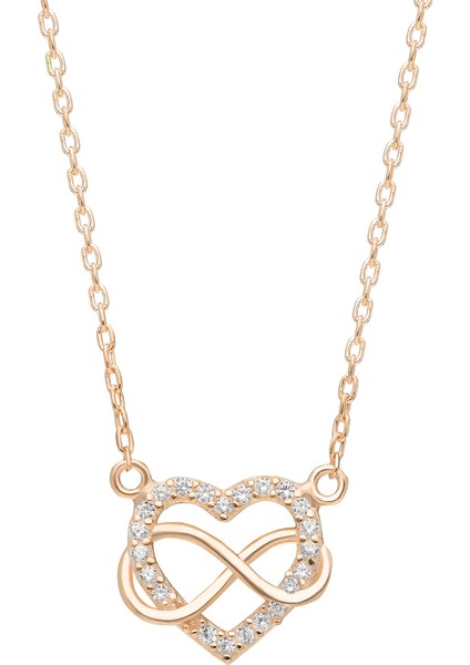 Kalp ve Sonsuzluk Kolye 718004 Rose