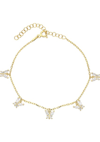 Kelebek Bileklik 717024 Gold