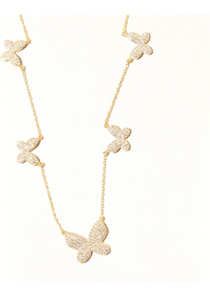 Kelebek Zincir Kolye 718928 Gold