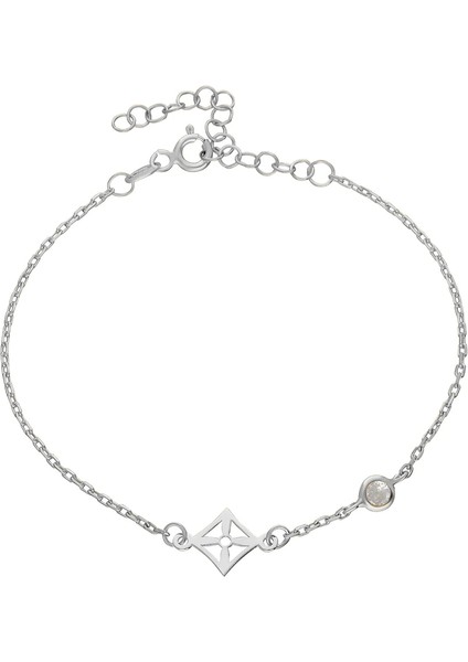 Taşlı Bileklik 717012 Silver
