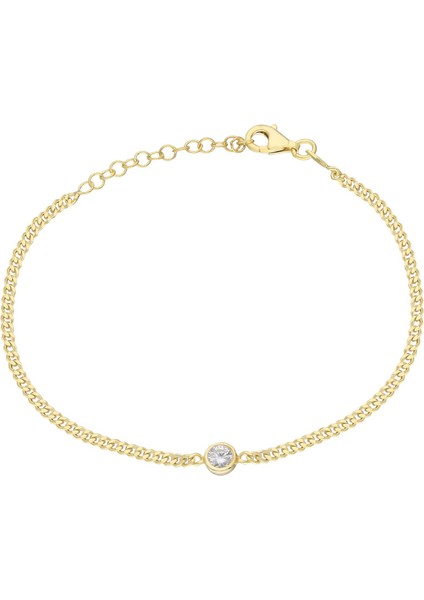 Zirkon Taşlı Bileklik 717007 Gold