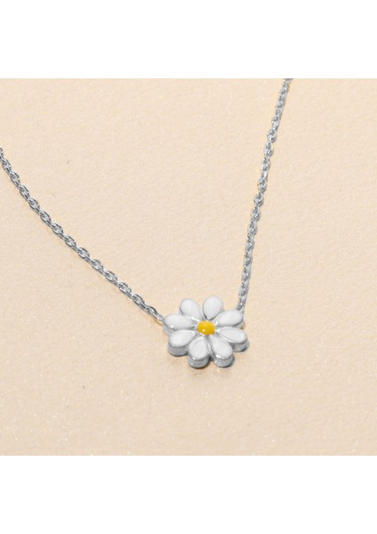 Papatya Kolye 718014 Silver