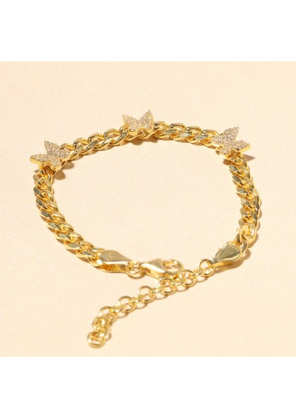 Kelebek Zirkon Taşlı Bileklik 718505 Gold fiyatları
