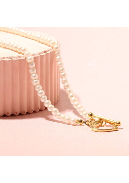 Incili Kalp Kolye 718007 Gold fırsatları