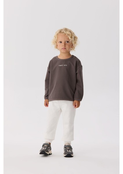 Bg Store Erkek Bebek Kahverengi Sweatshirt