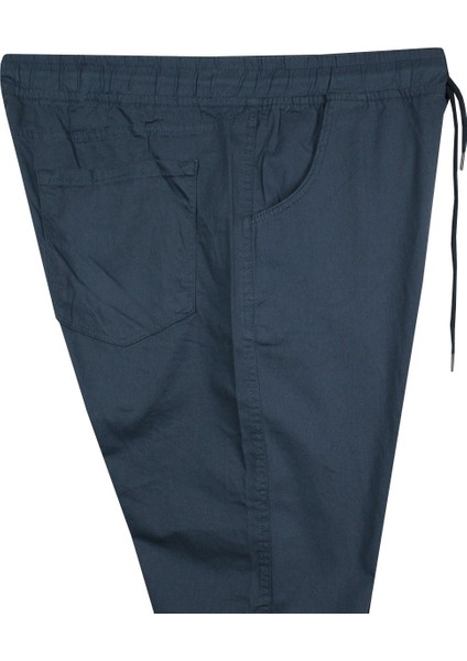 Erkek Büyük Beden 100 KILO-180 Kilo Arası Için Uygun Bağcıklı Gabardin Pantolon Indigo modelleri