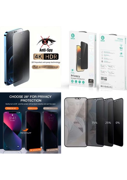 iphone 13 / 13 Pro / 14 - Hayalet Antistatik Esd Cam Tam Kaplayan Dvip