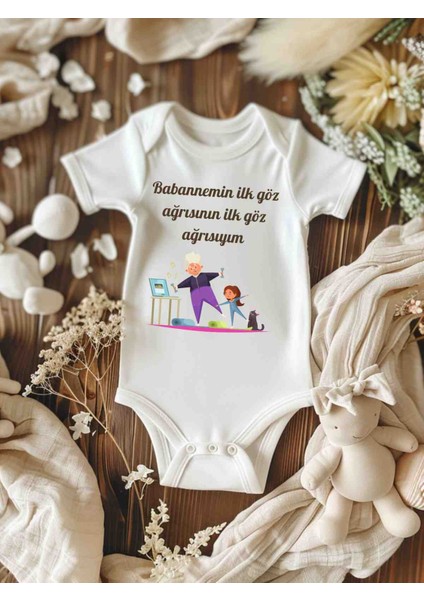 Babanne Zıbın Isimli Zıbın Isimli Bebek Kişiye Özel Baskı