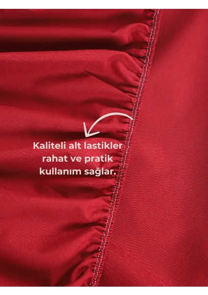 Bordo Lastikli Çarşaf Takımı Fitted Pamuklu Dokuma Kumaş Yastık Kılıflı modelleri