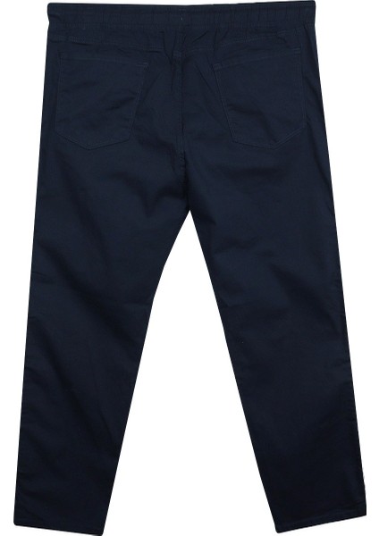 Erkek Büyük Beden 100 KILO-180 Kilo Arası Için Uygun Bağcıklı Gabardin Pantolon Lacivert fiyatları