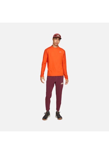 Dri-Fit Trail Running Long-Sleeve Mens Tshirt Erkek Turuncu Koşu Uzun Kollu Tişört FB8597