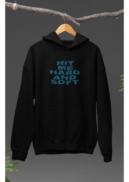 Hit Me Hard And Soft Sırt Baskılı Kapüşonlu Sweatshirt,oversize Billie Eilish Baskılı Hoodie