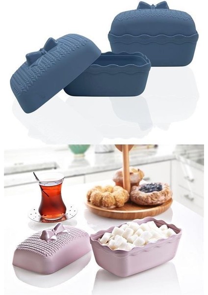 Plastik 2li Kahvaltılık Koyma Şekerlik Saklama Kabı Çok Amaçlı Mutfak Organizer Seti modelleri