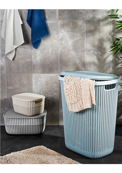 Knitty Örgü Çamaşır Sepeti 57 Lt Royaleks-G654 fiyatları