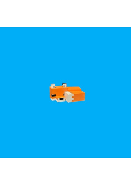 Mine Craft Uyuyan Tilki Figür Sleeping Fox