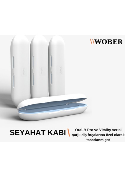 Oral-b Şarjlı Diş Fırçası Için koruma Kutusu, Sadece Pro 1, Vitality Ve Starter Serisine Uyumlu-M indirimleri