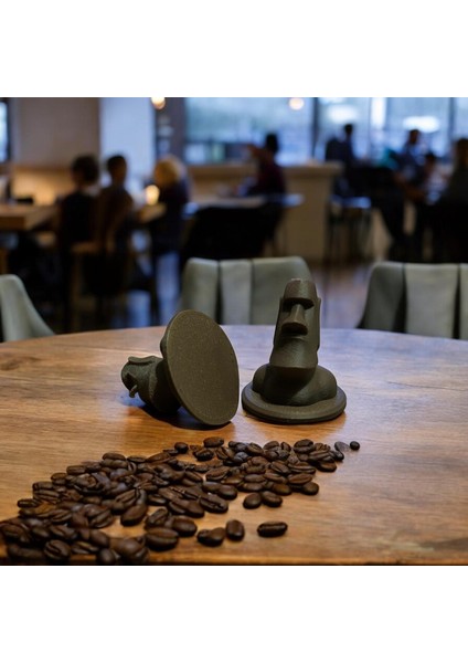 Moai Kafaları 50 - 51 mm Kahve Espresso Tamper