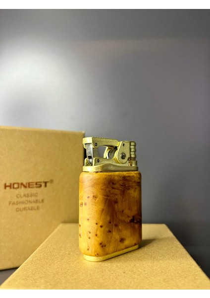 Ahşap Tasarım Özel Üretim Benzinli Lüks Çakmak fırsatları