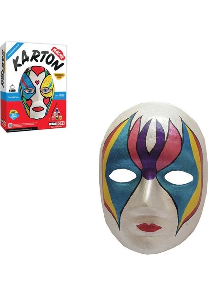 Nessiworld KM5308 Karton Maske Boyama Seti -Kumtoys