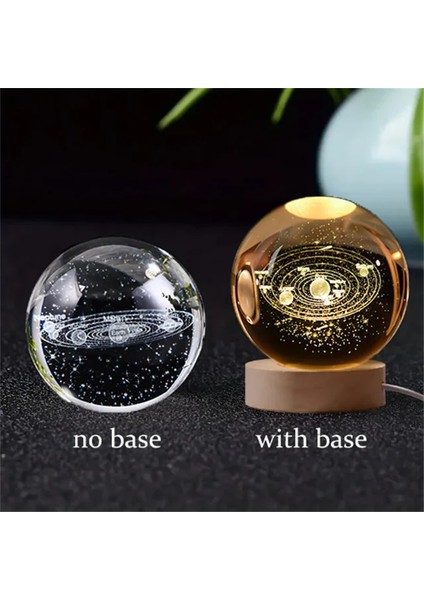 3D Kristal Küre Gece Lambası