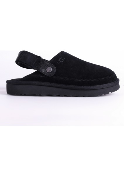 Süet Siyah Erkek Sandalet Goldencoast Clog
