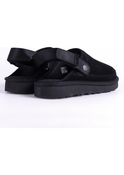 Süet Siyah Erkek Sandalet Goldencoast Clog fırsatları