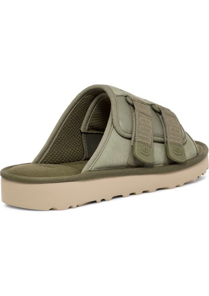 Haki Erkek Süet + Deri Terlik M Goldencoast Strap Slıde fırsatları