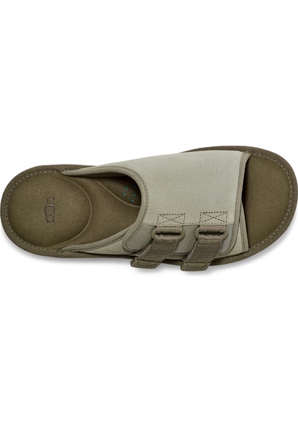 Haki Erkek Süet + Deri Terlik M Goldencoast Strap Slıde indirimleri